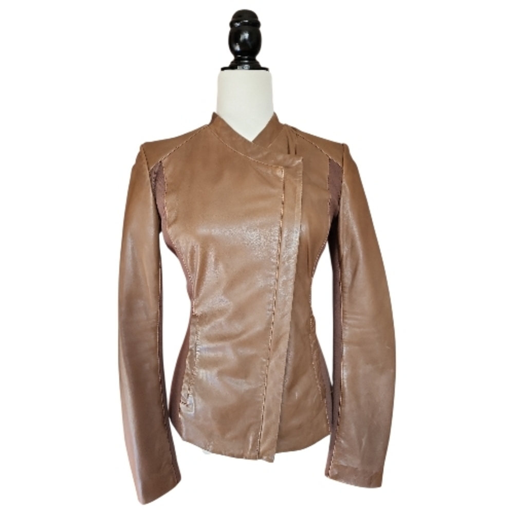 Danier Brown Leather Jacket for Women